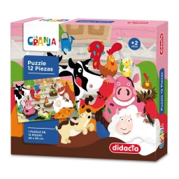 PUZZLE 12 PIEZAS - LA GRANJA DIDACTA