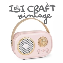 Parlante mini bluetooth Ibi craft vintage 