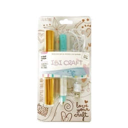 Kit lpiz trmico usb y rollo termotransferible metalizado IBI CRAFT