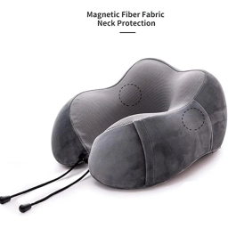 Almohada De Viaje Para Cuello Con Memoria - Gris Brio