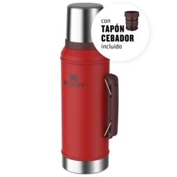 STANLEY CLASSIC CON ASA TAPON CEBADOR 940 ML Rojo MATE