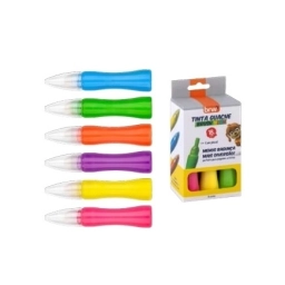Tempera BRW en pincel 18ml 6 colores Nen