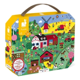 Puzzle de Observacin Granja 24 Piezas Janod