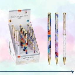 Bolgrafo metlico BRW 1.0mm Mix