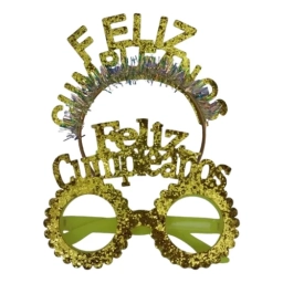 Lente y vincha Feliz cumpleaos
