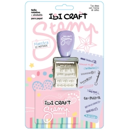 SELLO ROTATIVO IBI CRAFT C12 DISEOS Y ALMOHADILLA - SERIE MAESTRA
