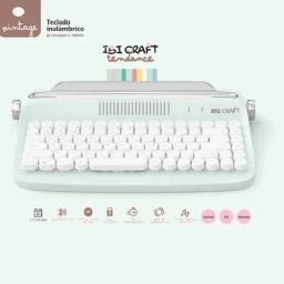Teclado bluetooth ibi craft tendance "vintage" menta