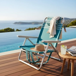 Silla Reposera Mochila De Playa Con Bolsillo