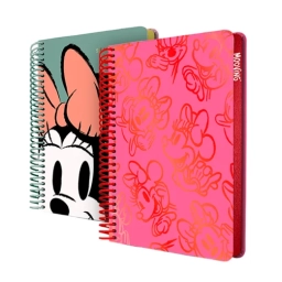 Cuaderno 1/2 oficio tapa dura licencias Minnie Mooving